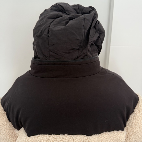 Maje Gromgy Hooded Mixed Media Puffer Jacket - Picture 8 of 11